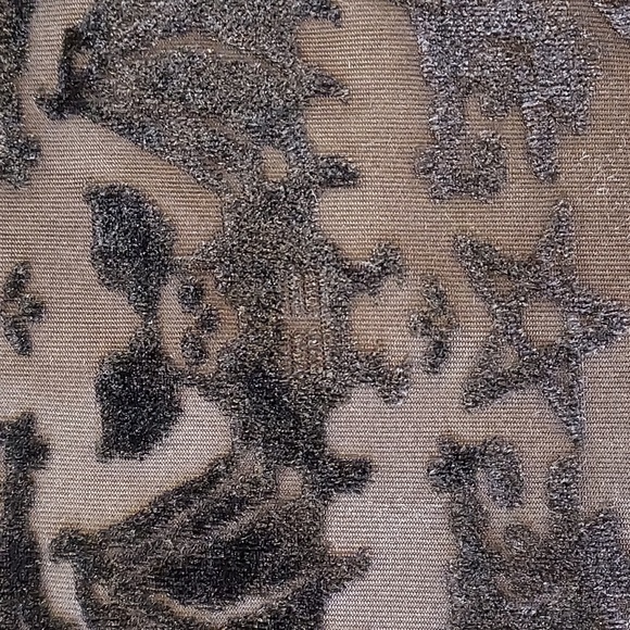 Iron Fist Black Burnout Velvet Bat Moon Keyhole Goth Babydoll Sheer Mini Dress S - Picture 4 of 8